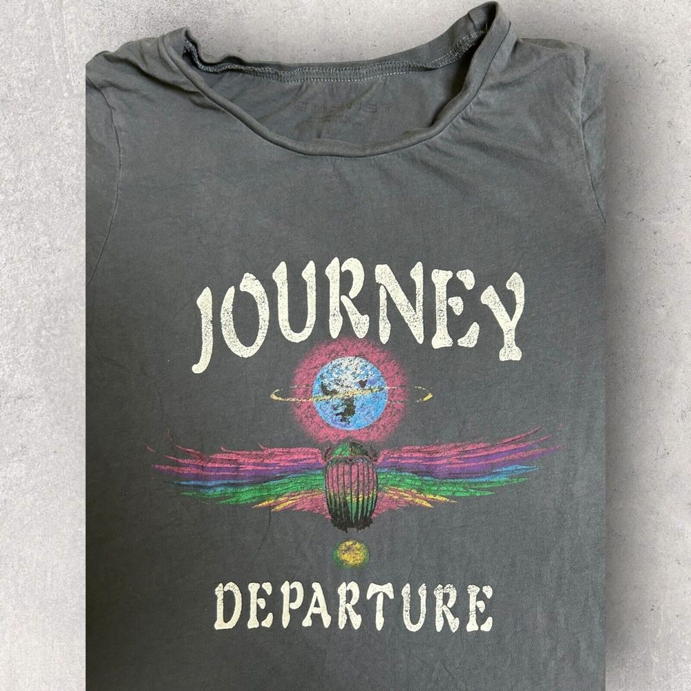 Journey Departure Top Womens XS Short Sleeve Pullover Graphic Tee Shirt Cotton - Picture 2 of 7